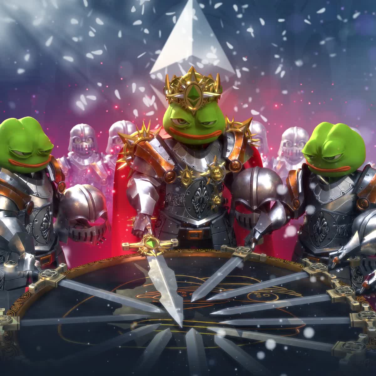 PEPE Knights of the Round Table. | Foundation, image size:1200x1200