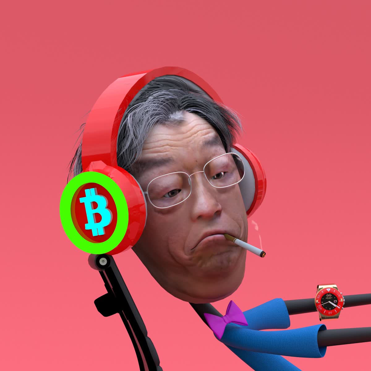 mfer 3D # 18 Satoshi Nakamoto | Foundation