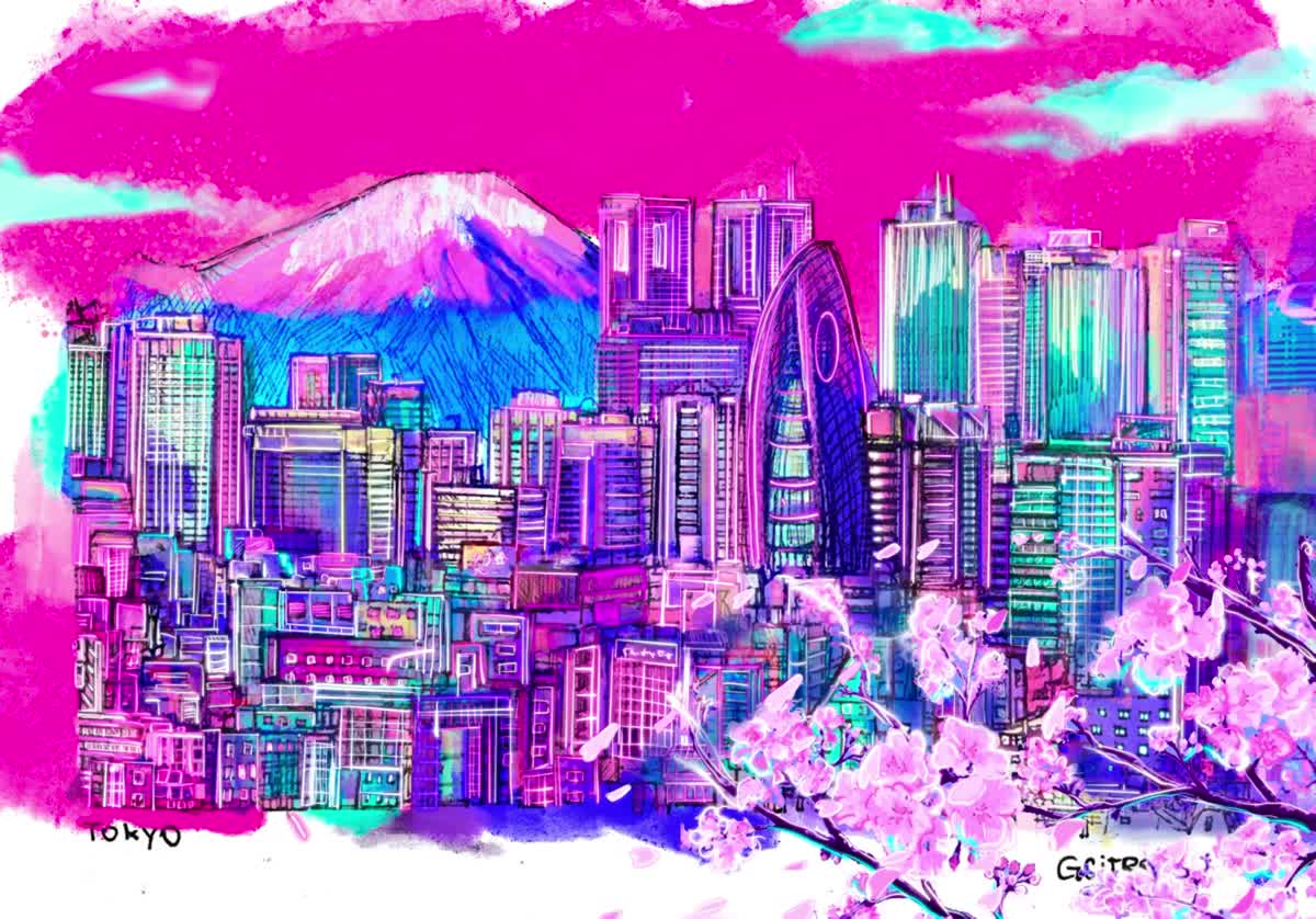 NEON SAKURA TOKYO III | Foundation