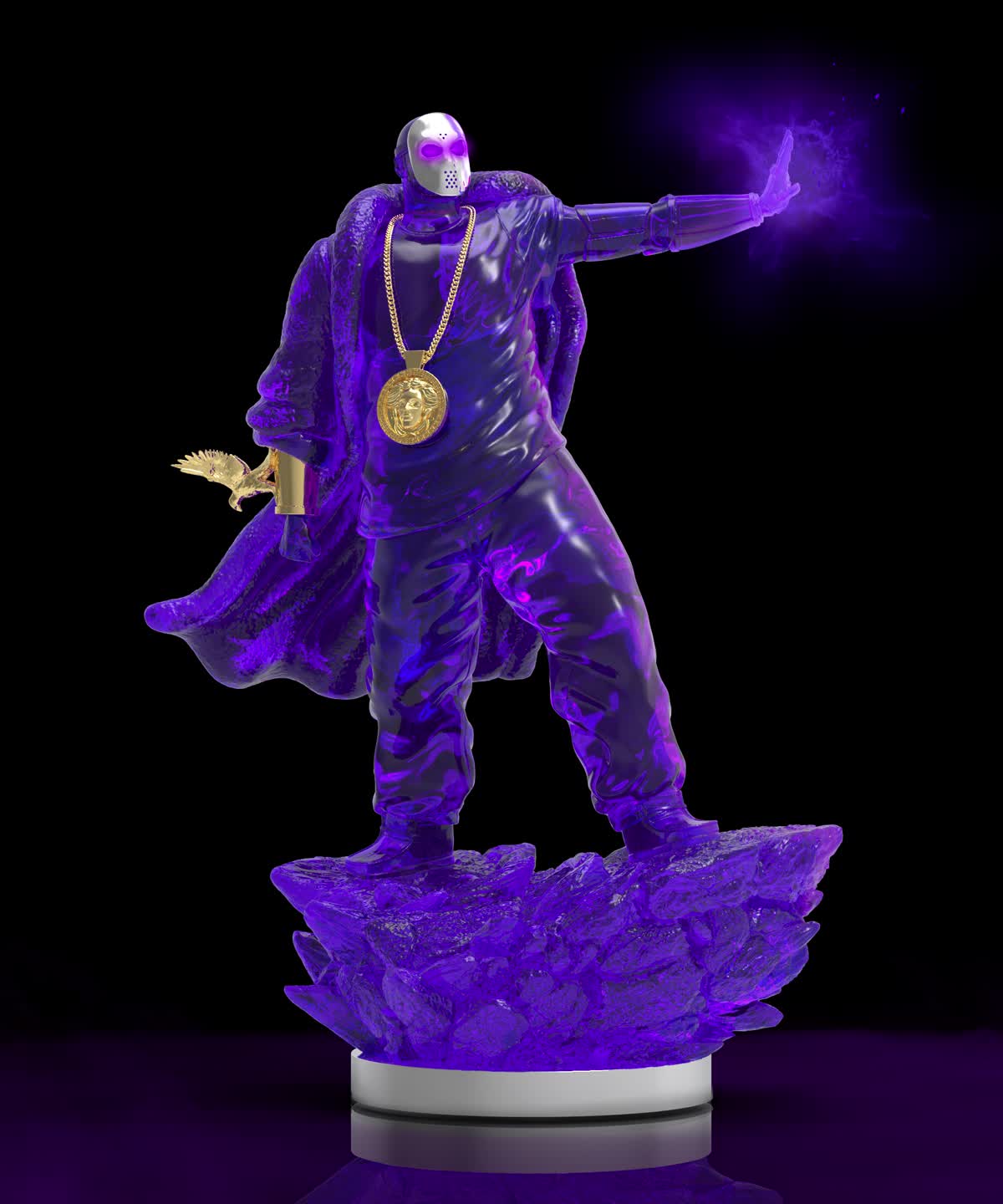 Ghostface X Concrete Jungle Purple Tape Side B Foundation