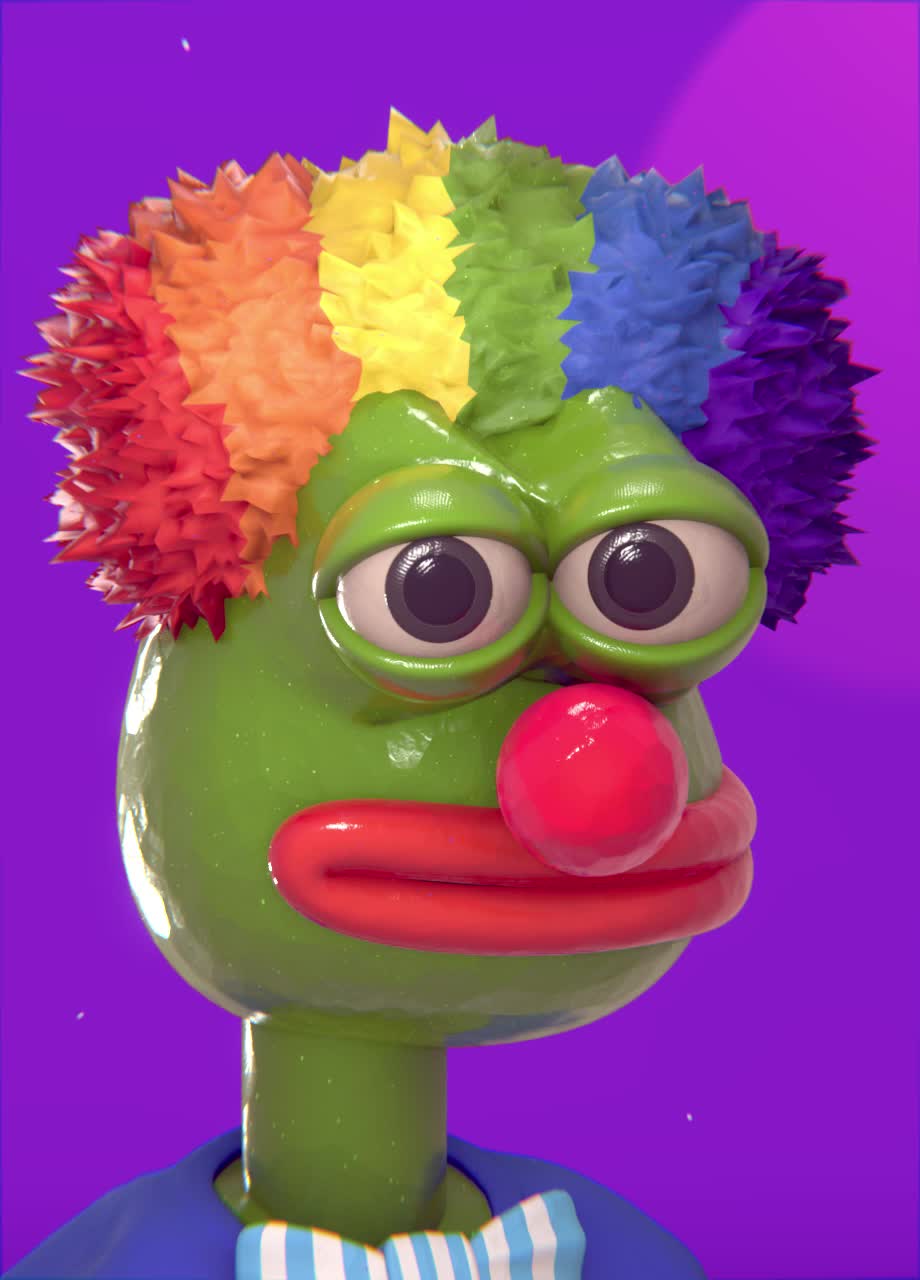 Crypto dude #018 - Clown Pepe | Foundation